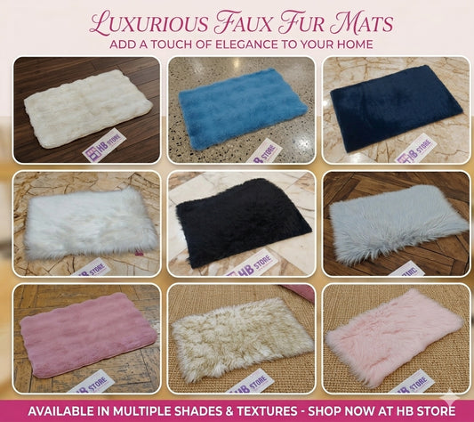 Soft Touch Shaggy Faux Fur Area Mat