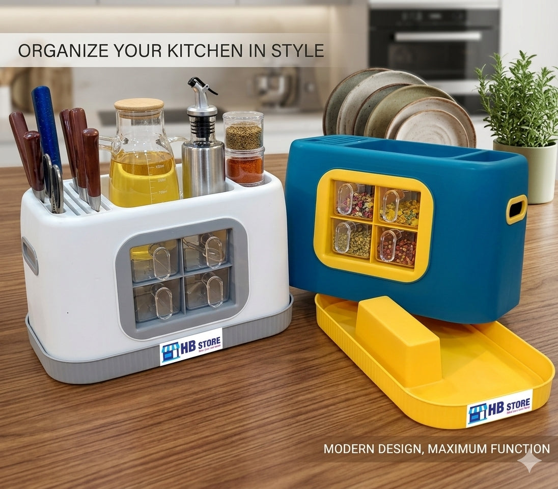 Multi-Functional Kitchen Storage Hub