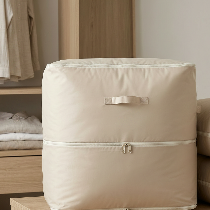 Extra Large Fabric Storage Bags with Zippers