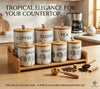 7-Piece Ceramic Kitchen Canister & Spice Jar Set