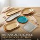 Luxury Gold Botanical Serving Trays & Platters
