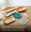 Luxury Gold Botanical Serving Trays & Platters