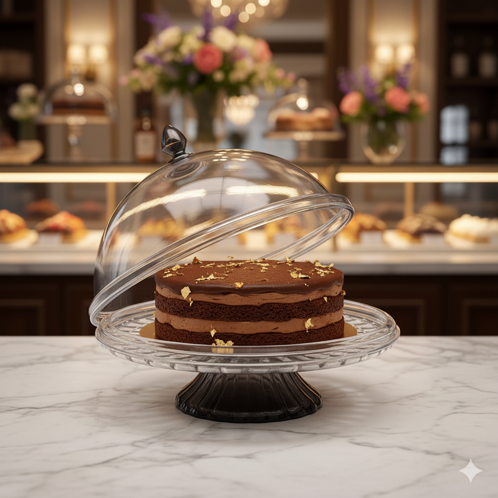 Rotate Acrylic Cake Dish Lid
