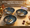 • Stainless Steel Honeycomb Non-Stick Karahi (Wok)