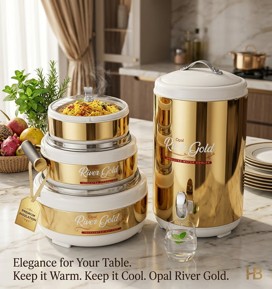 River Gold 4-Pcs Insulated Hotpot and Water Cooler Gift Pack