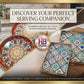 Colorful Decorative Boho Wood Trays for Coffee Table.