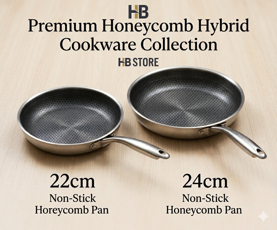 Induction-Safe Heavy Duty Honeycomb Frying Pan