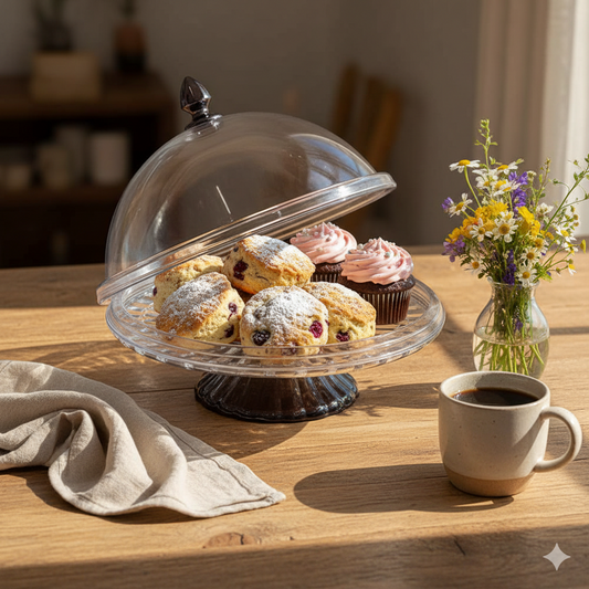 Rotate Acrylic Cake Dish Lid