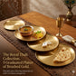 Royal Golden Thali Style Dining Plates