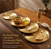 Royal Golden Thali Style Dining Plates