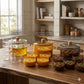 Stovetop Safe Glass Casserole Pot and Bowl Set