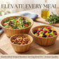 Artisan Stripe Bamboo Nesting Bowls
