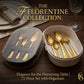 12 Person Elegance Floral Engraved Cutlery Set (72 Pieces)