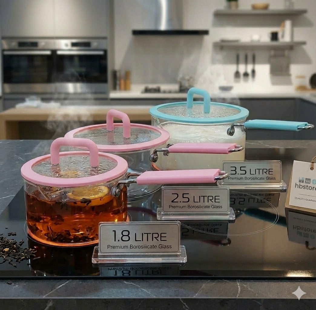 ChromaGlass Borosilicate Saucepan Collection