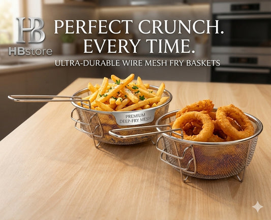 Stainless Steel Deep Fry Basket with Folding Handle