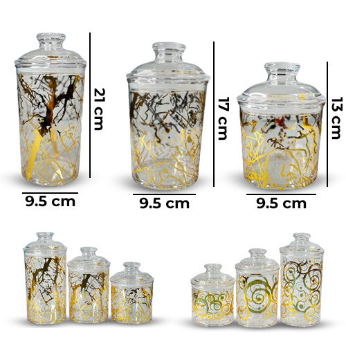 3Pcs High Quality Airtight Acrylic Jar