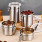 4pcs Steel Airtight Jar Set