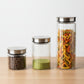 Delisoga Ribbed Glass Food Container Set