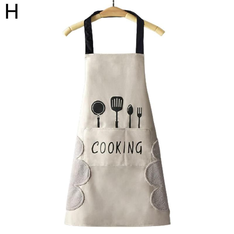 Kitchen Chef Cooking Apron With Hand-Wiping