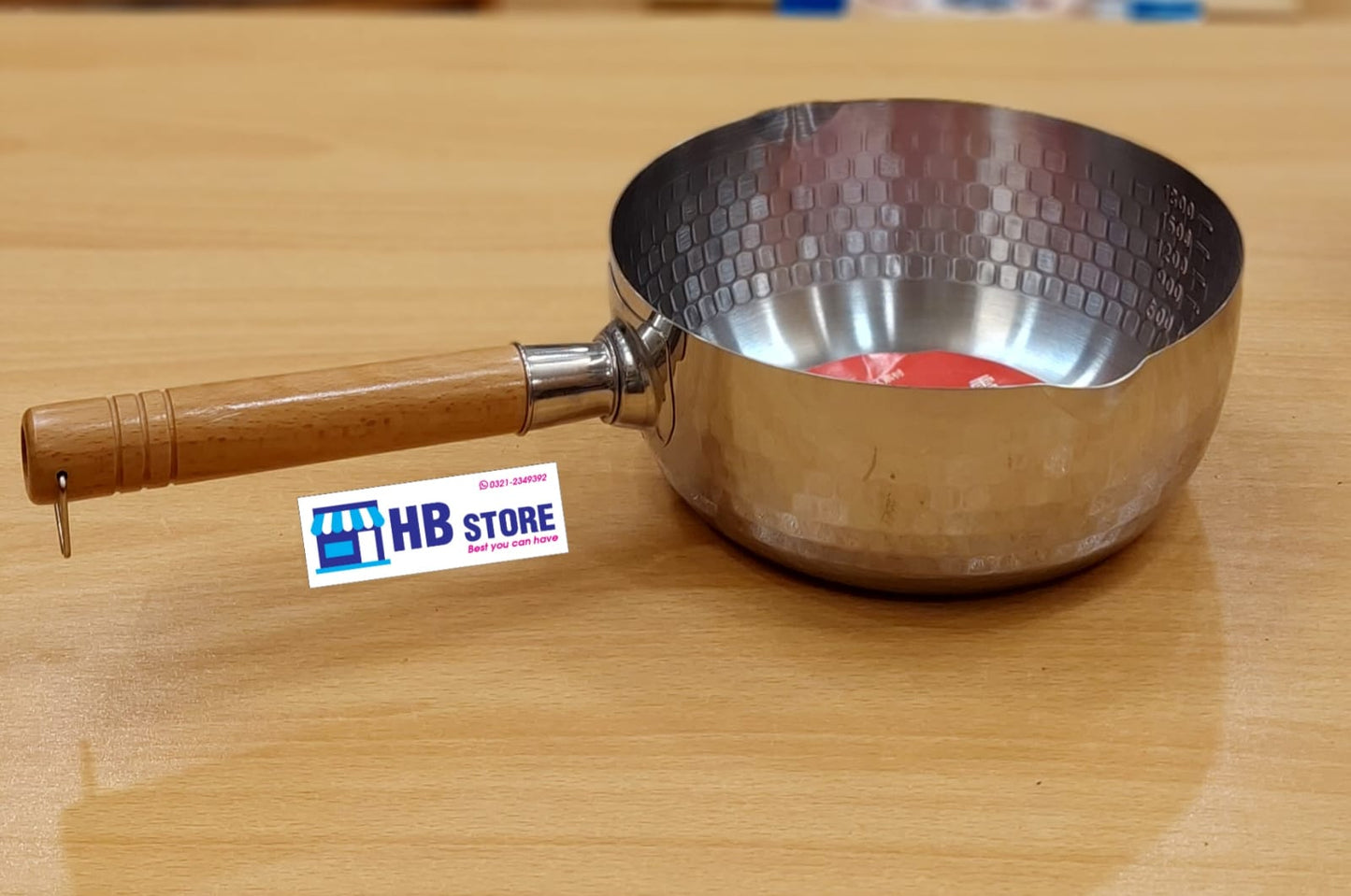 4-Piece Japanese-Style Hammered Stainless Steel Saucepan Set