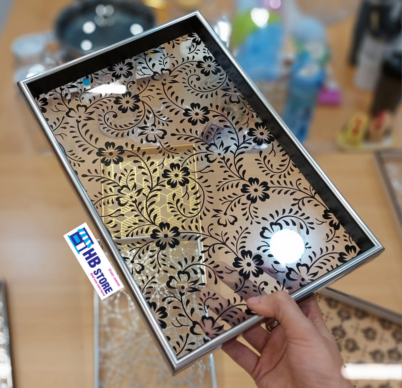 Customizable Arabic-Style Acrylic Tray – Trio of Sizes, Quartet of Colors