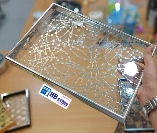 Customizable Arabic-Style Acrylic Tray – Trio of Sizes, Quartet of Colors