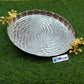 Floral Decorative Dish Gold & Silver Accent Serving Dish
