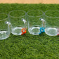 Funky Clear Glass Mug Set