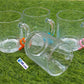 Funky Clear Glass Mug Set