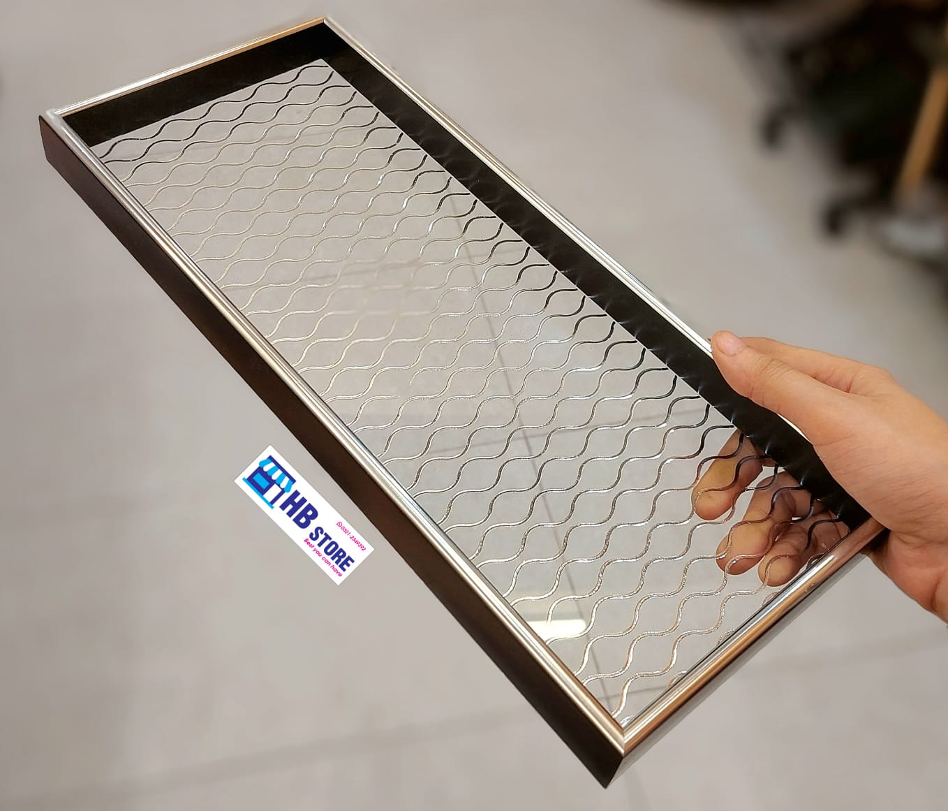 Customizable Arabic-Style Acrylic Tray – Trio of Sizes, Quartet of Colors