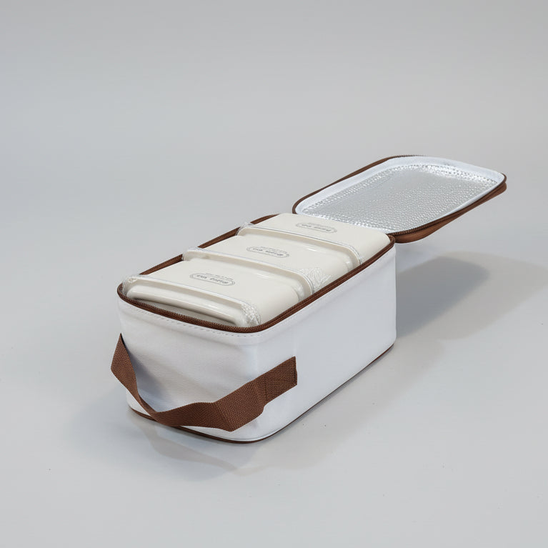 3-Tier Stackable Bento Lunch Box Set with Insulated Thermal Bag