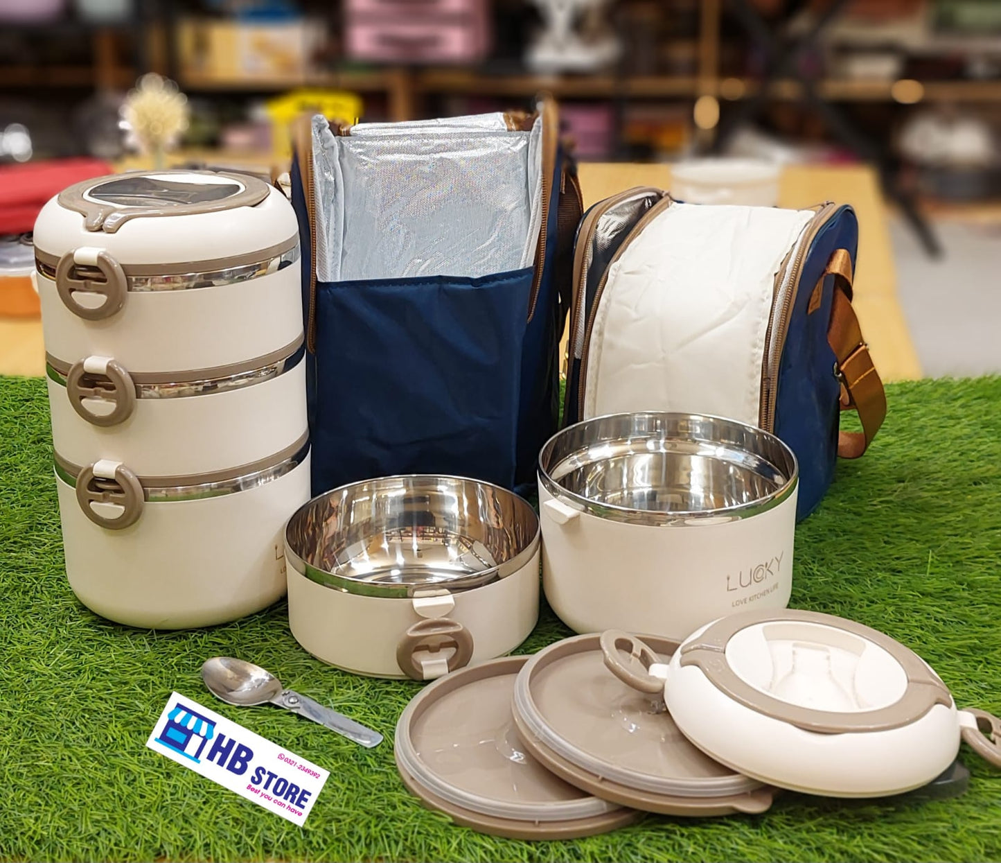 Hot & Cold Lunch Box with Carry Bag