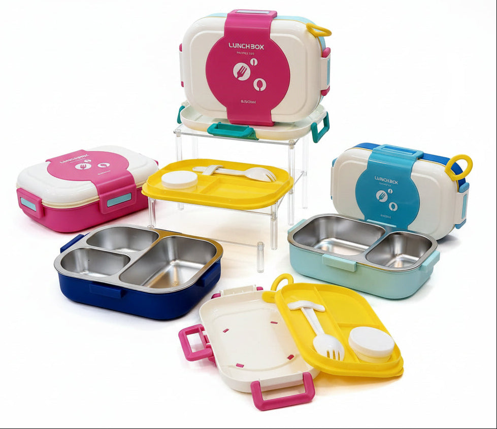 Premium 304 Stainless Steel Multi-Compartment Bento Lunch Box
