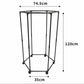 360° Rotating Hexagonal Clothes Rack with Wheels