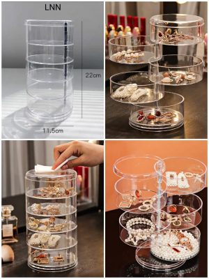 5 Layer Transparent Jewellery Box