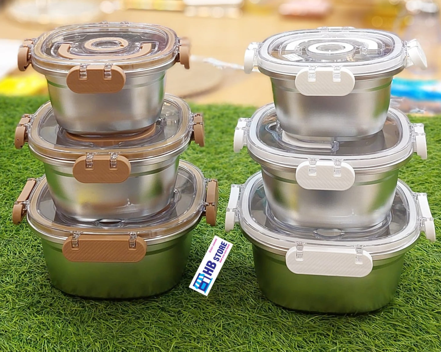 Airtight Stainless Steel Box Set