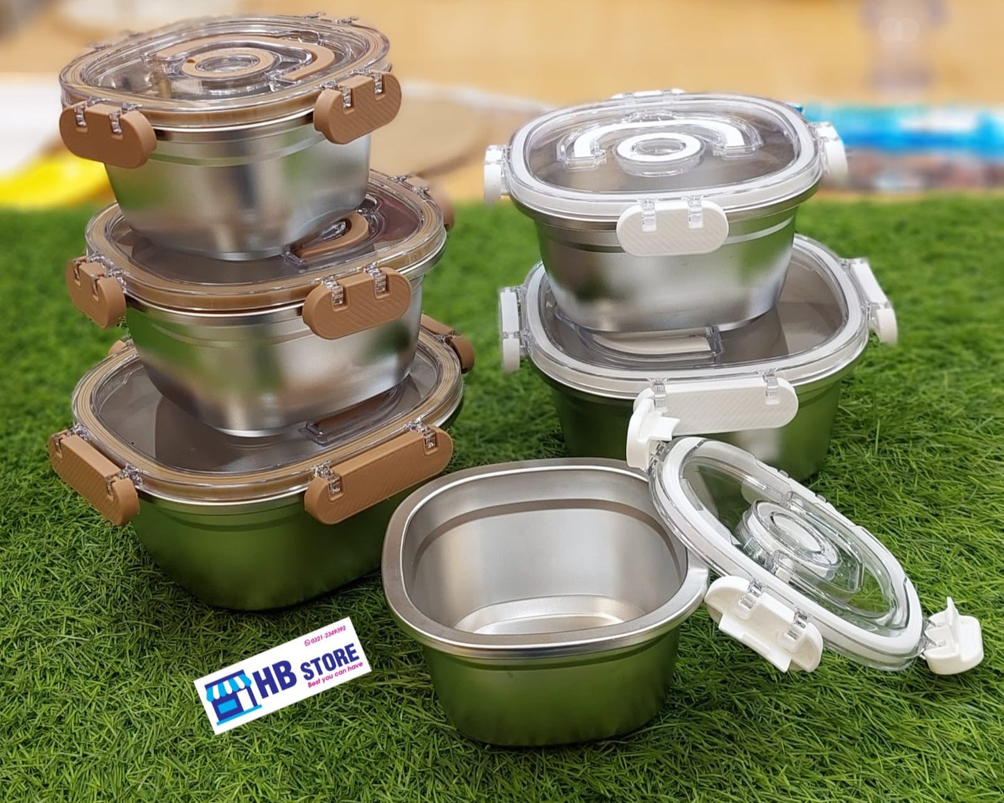 Airtight Stainless Steel Box Set