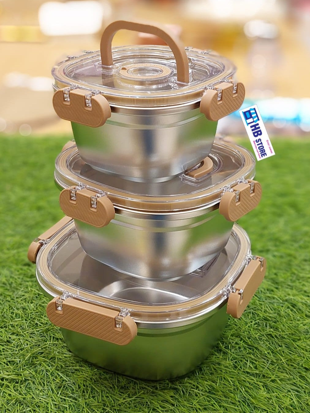 Airtight Stainless Steel Box Set