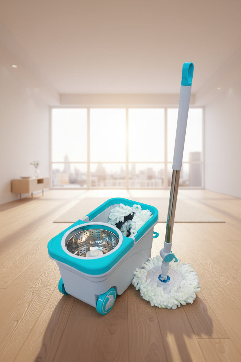 360° Rotating Spin Mop and Bucket System