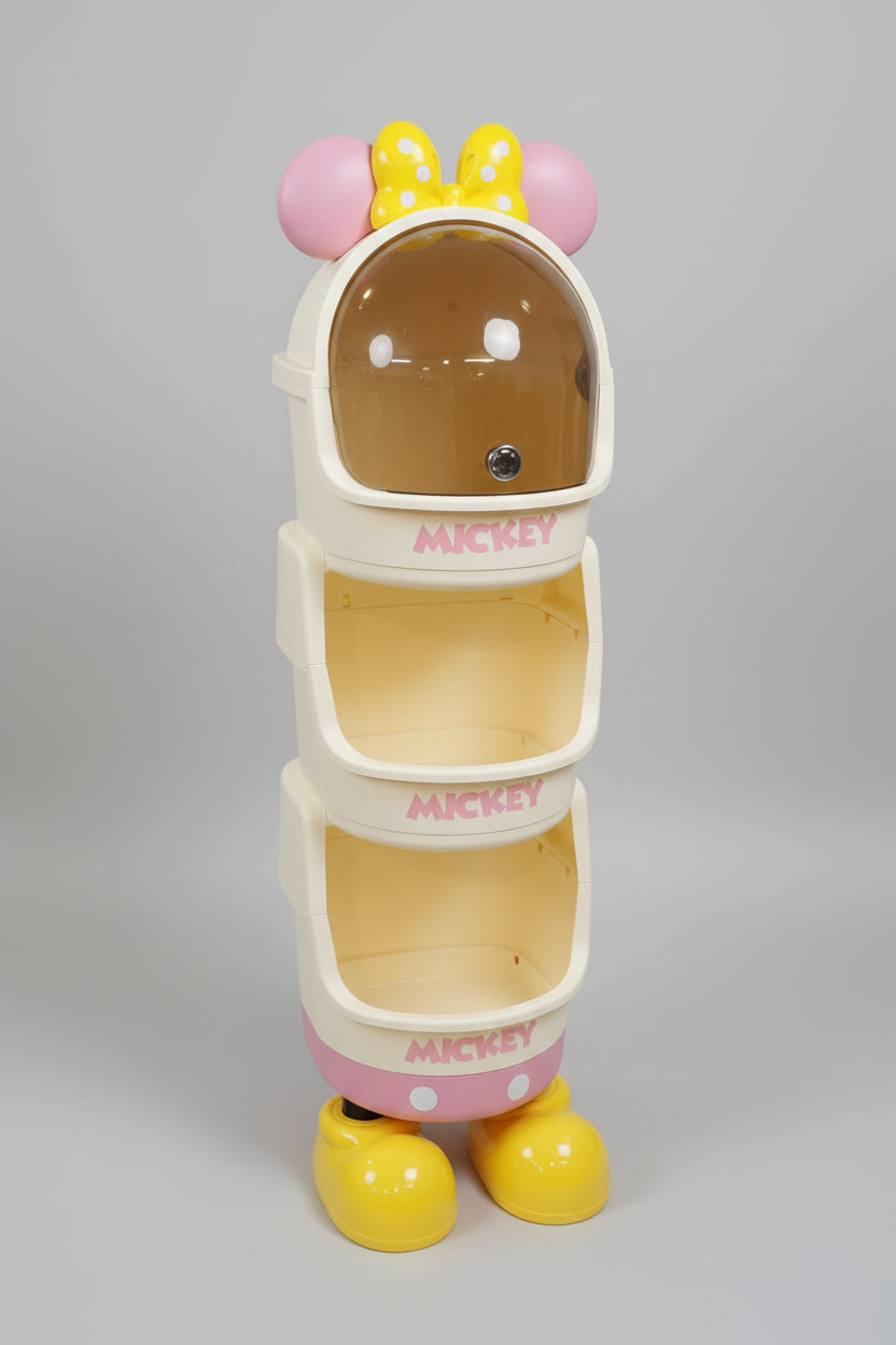 Original Disney Mickey Standing Storage Organizer Cabinet