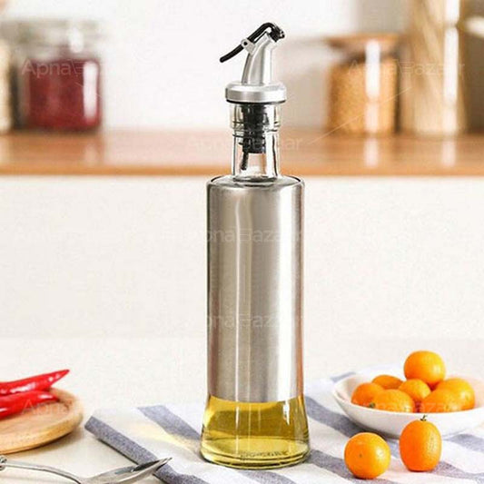 500 ML Steel Glass Oil Dispenser Bottle