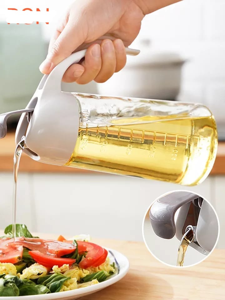 Glass Material Oil Handle Jug