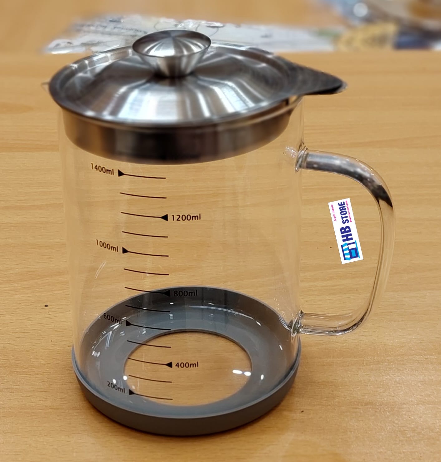 Glass Oil Strainer and Storage Jugs