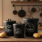 3-Piece Metal Potato Onion Garlic Storage Canister Set