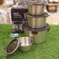 4-Piece Nesting Stainless Steel Bowl Set.