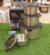 4-Piece Nesting Stainless Steel Bowl Set.