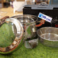 304 Stainless Steel Steamer Pot with Glass Lid & Wooden Handles