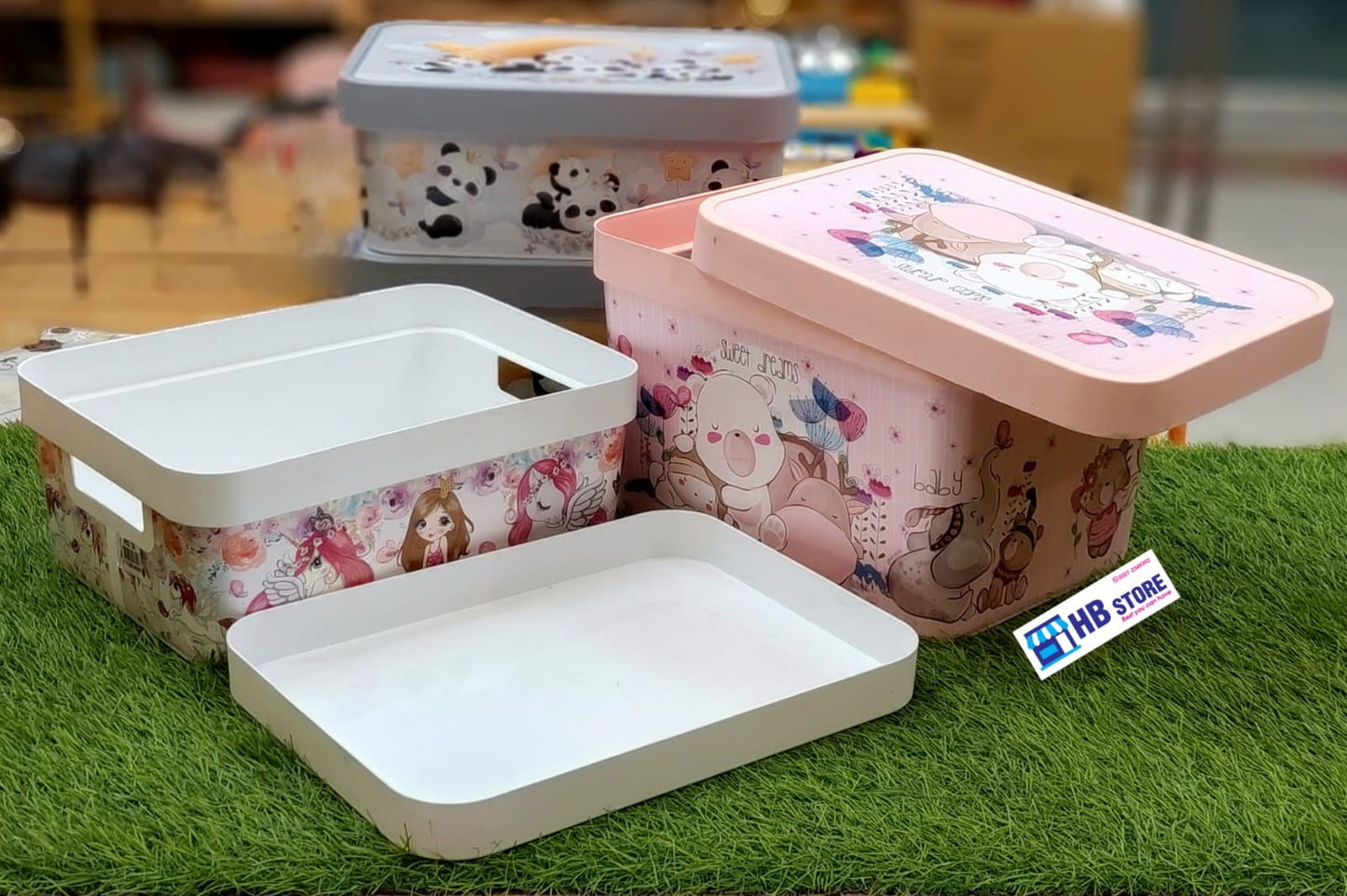 Kids' Decorative Toy Organizer Boxes