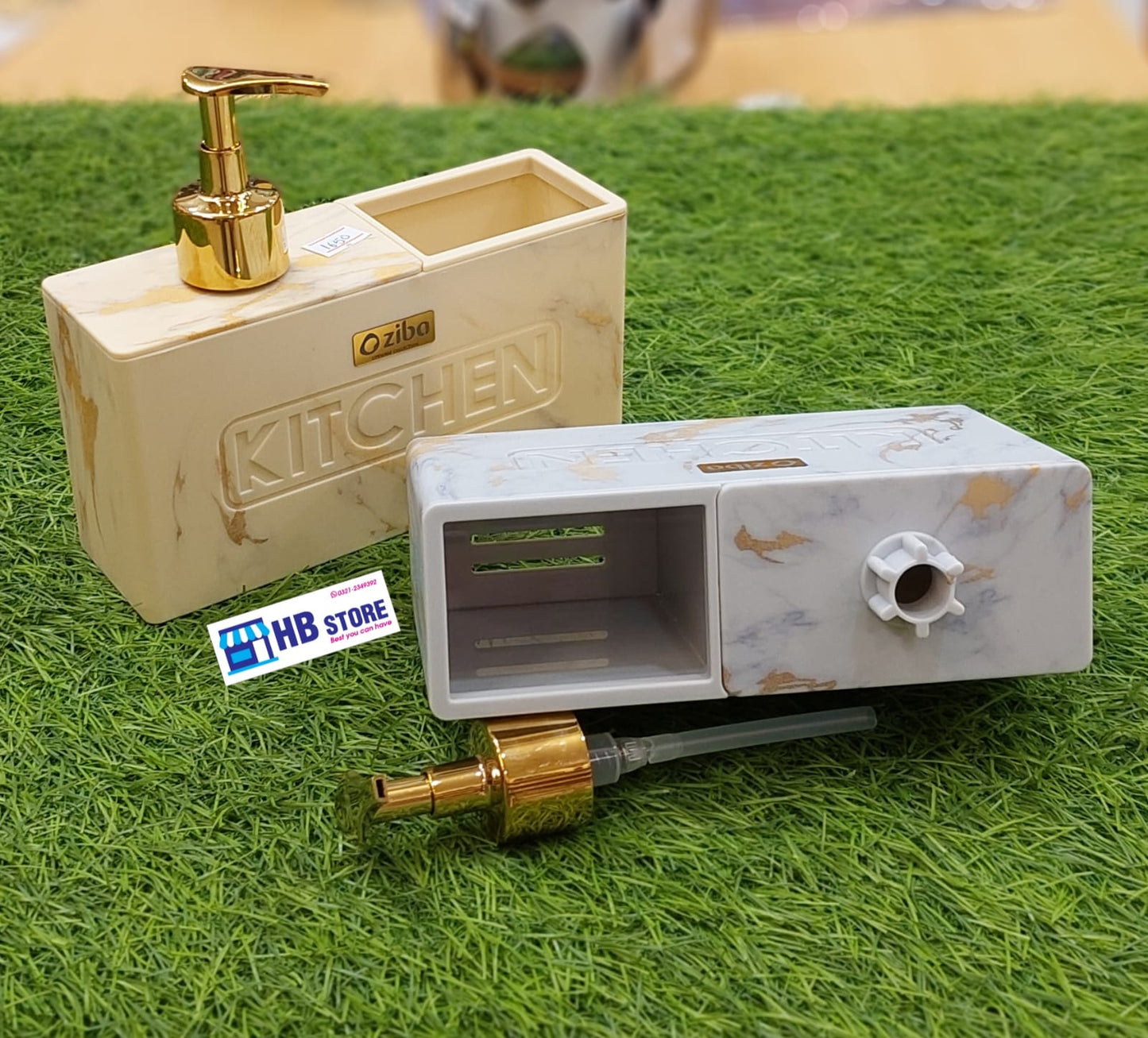 Luxury Marble Print Kitchen Sink Organizer