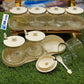 Elegant Glass Seasoning Jar Set with Tray and Spoons